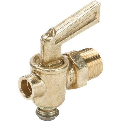 1/4" Pipe, Male Pipe Drain Cock & Shutoff Valve