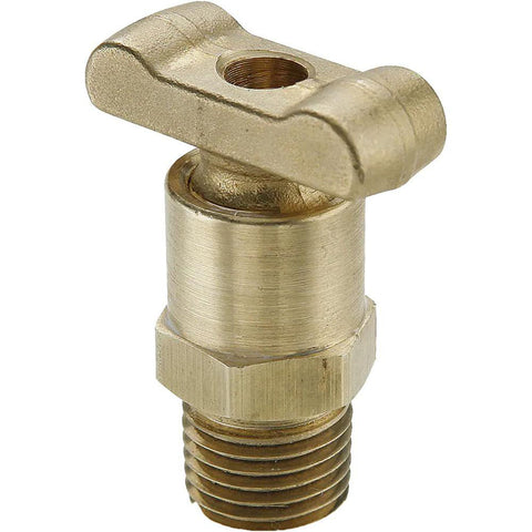 1/4" Pipe, Male Pipe Drain Cock & Shutoff Valve