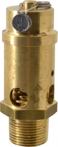 ASME Safety Relief Valve: 1" Inlet, 1,624 CFM, 200 Max psi