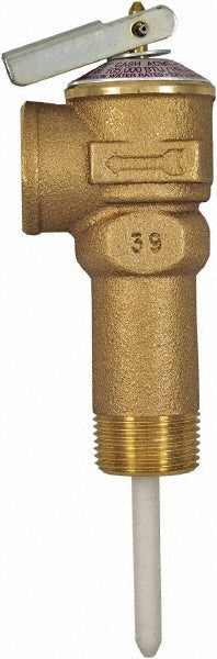 ASME Safety Relief Valve: 3/4" Inlet, 150 Max psi
