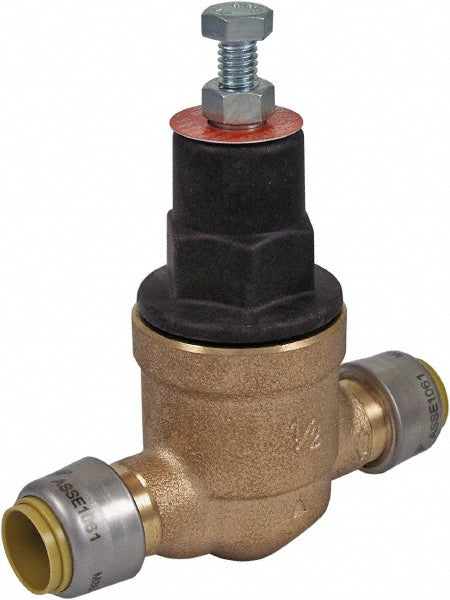 1/2" Pipe, Push Fit End Connection, Bronze Body Pressure Regulating Valve