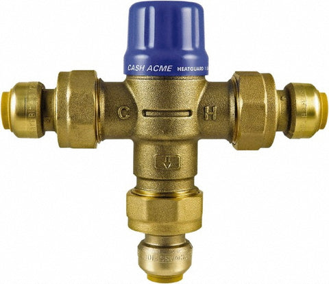 1/2" Pipe, 145 Max psi, Brass Water Mixing Valve & Unit