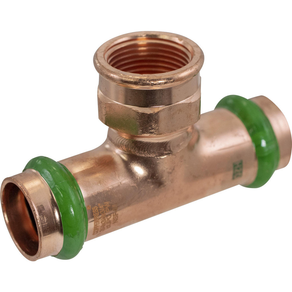Copper Pipe Fittings: Fitting Type: Reducing Tee (P x FPT); Fitting Si ...