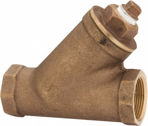 1-1/4" Pipe, FNPT Ends, Bronze Y-Strainer