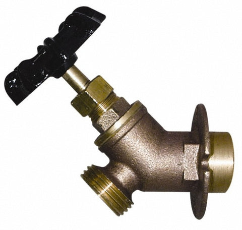 1/2" Pipe, Lead Free Brass Sillcock with Lockshield