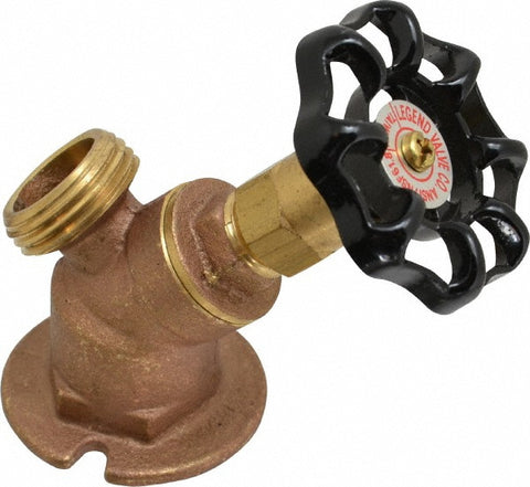 3/4" Pipe, Brass Sillcock with Lockshield