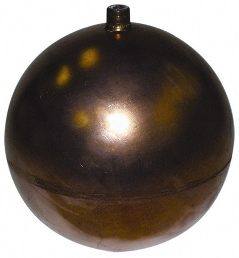 6" Dia, Spherical, Metal Float