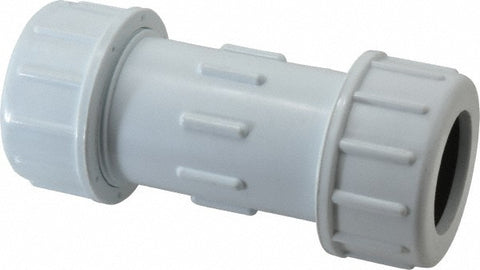 1-1/4" Pipe, PVC Compression Pipe Coupling