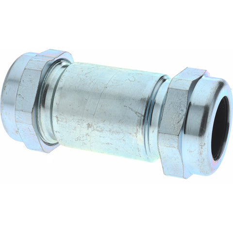 3/4" Pipe, Galvanized Compression Pipe Coupling