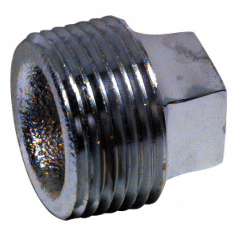 Pipe Square Head Plug: 3/8", 316 Stainless Steel