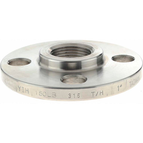 1" Pipe, 4-1/4" OD, Stainless Steel, Threaded Pipe Flange