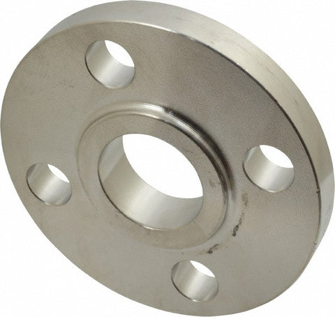 1" Pipe, 4-1/4" OD, Stainless Steel, Slip On Pipe Flange