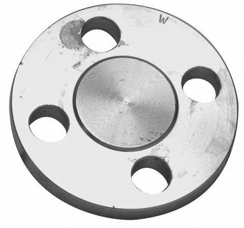 2-1/2" Pipe, 7" OD, Stainless Steel, Blind Pipe Flange