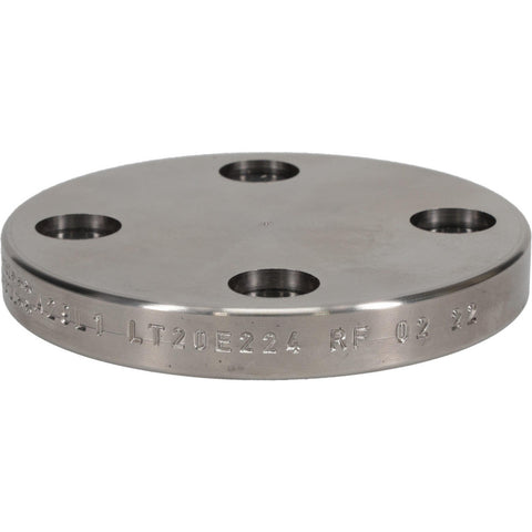 3/4" Pipe, 3-7/8" OD, Stainless Steel, Blind Pipe Flange