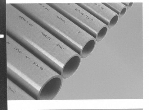 2-1/2" Pipe, 60" Long CPVC Unthreaded Plastic Pipe Nipple