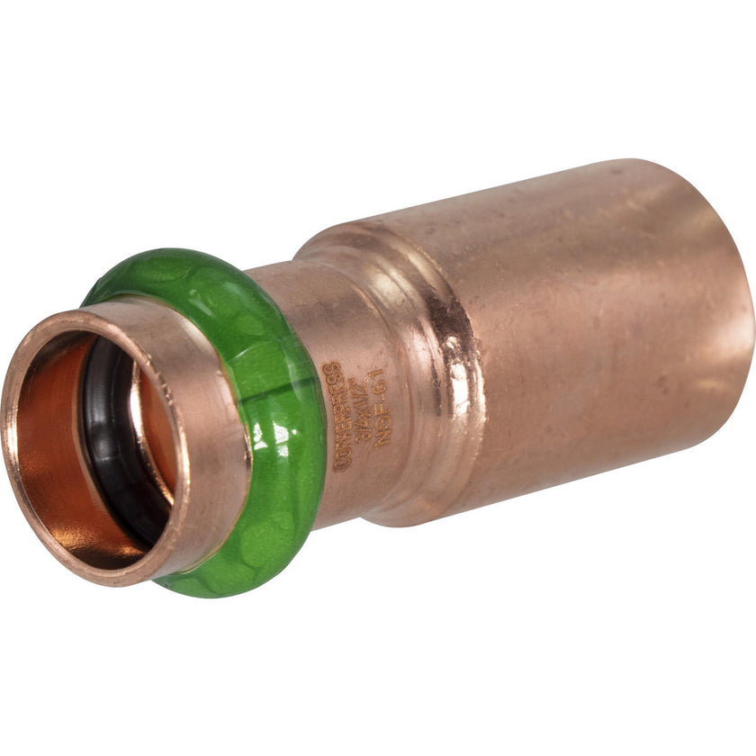 Copper Pipe Fittings: Fitting Type: Reducer, Bushing; Fitting Size: 3 ...
