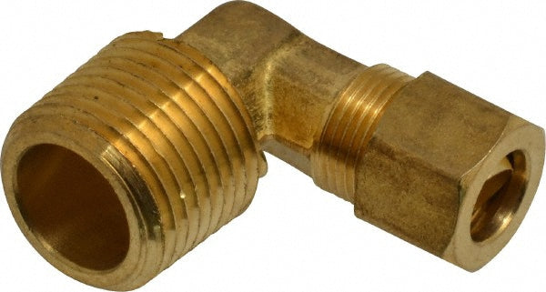 Compression Tube Male Elbow: 9/16-24, 3/8