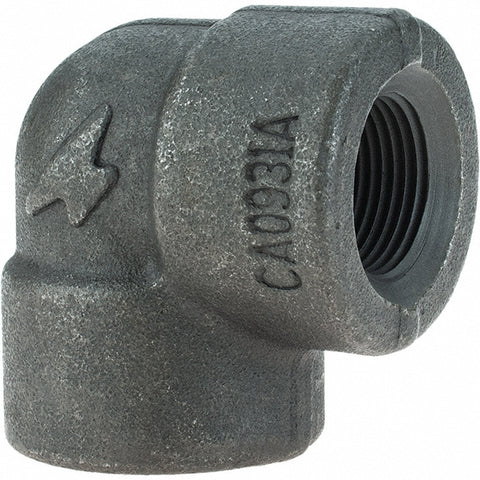 Black 90 deg Elbow: 3/4", Threaded