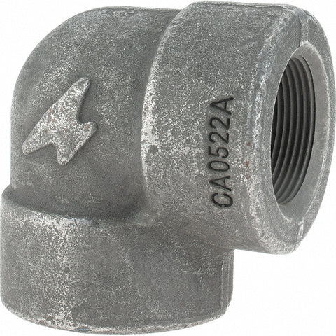 Black 90 deg Elbow: 1-1/2", Threaded