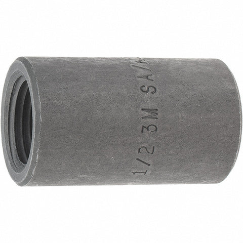 Black Coupling: 1/2", Threaded