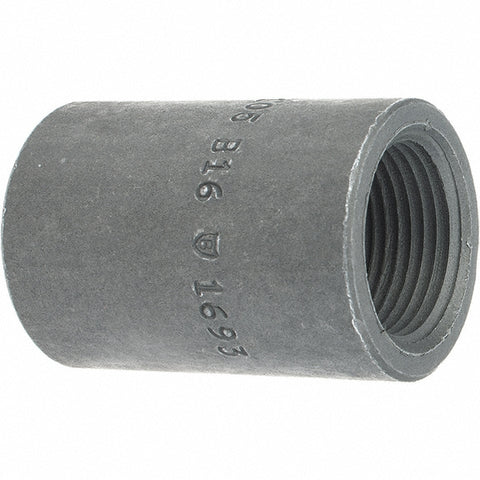 Black Coupling: 3/4", Threaded