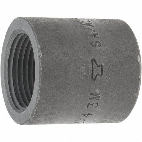 Black End Cap: 3/4", Threaded