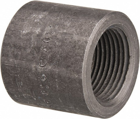 Black End Cap: 1", Threaded