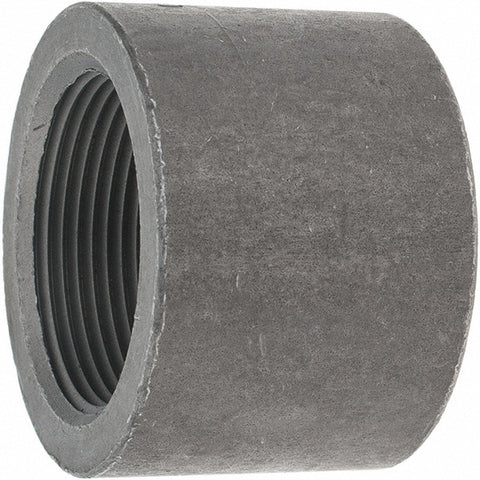 Black End Cap: 1-1/2", Threaded