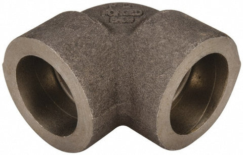 Black 90 deg Elbow: 3/4", Socket Weld
