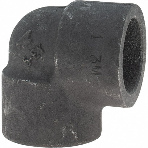 Black 90 deg Elbow: 1", Socket Weld