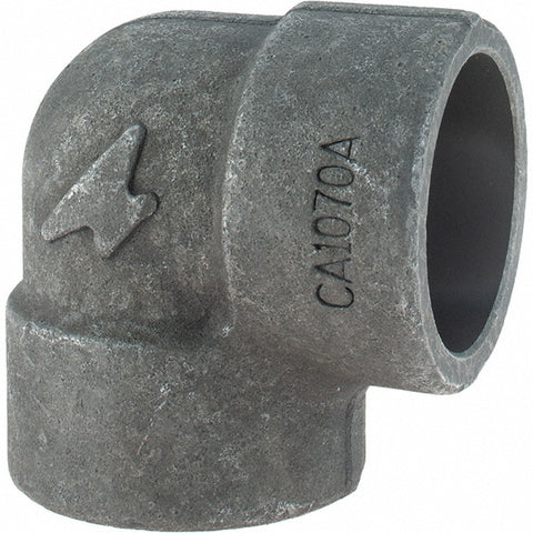 Black 90 deg Elbow: 1-1/2", Socket Weld
