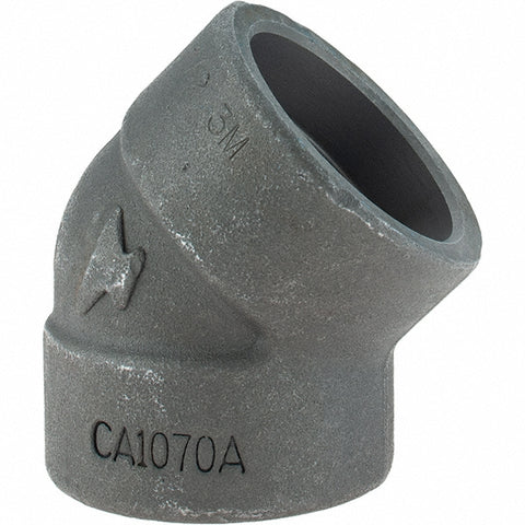 Black 45 deg Elbow: 1-1/2", Socket Weld