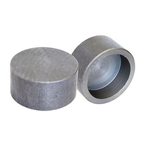 Black End Cap: 1/2", Socket Weld