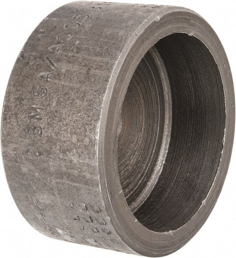 Black End Cap: 2", Socket Weld