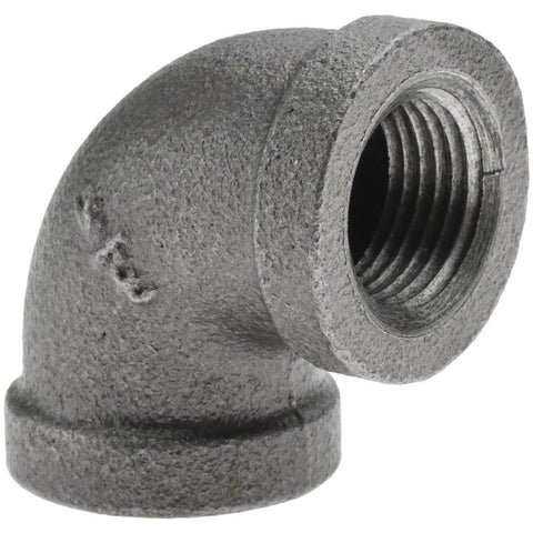 Black 90 deg Elbow: 3/8", Threaded