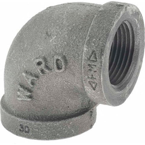 Black 90 deg Elbow: 3/4", 150 psi, Thread x Thread