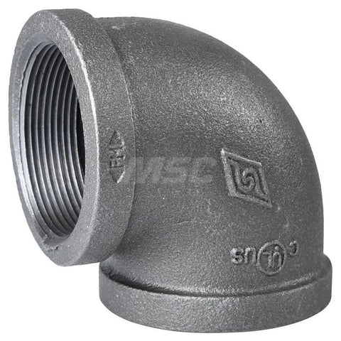 Black 90 deg Elbow: 2", Threaded
