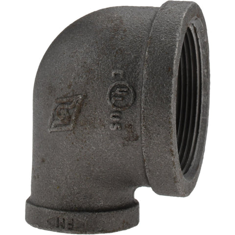 Black 90 deg Elbow: 2 x 1", Threaded