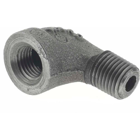 Black 90 deg Street Elbow: 1/4", Threaded