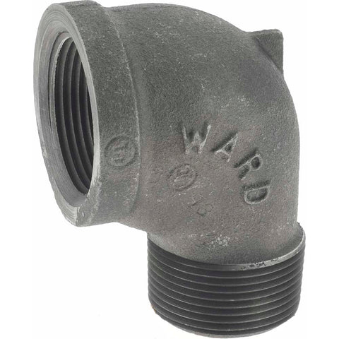 Black 90 deg Street Elbow: 1-1/4", 150 psi, Thread x Thread