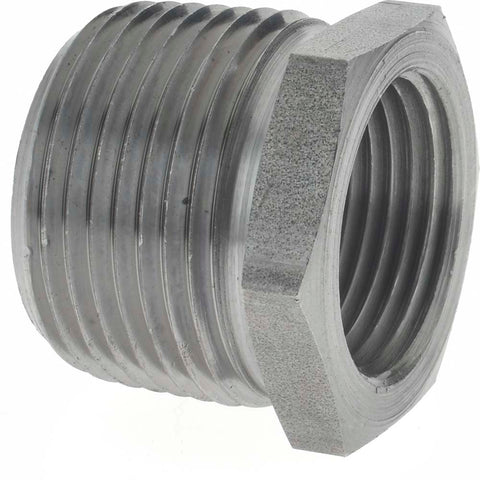 Black Hex Bushing: 1 x 3/4", 150 psi, Thread x Thread