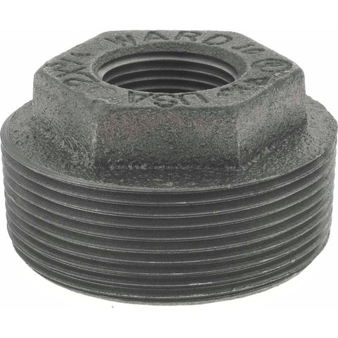 Black Bushing: 2 x 3/4", Threaded
