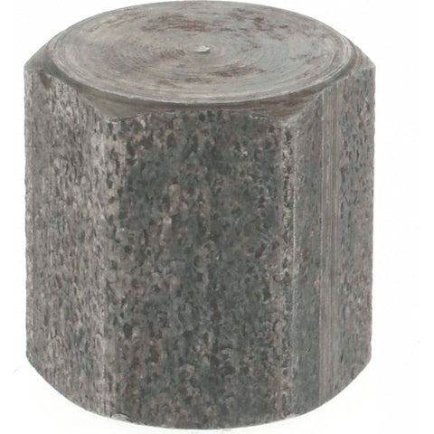 Black End Cap: 1/8", Threaded