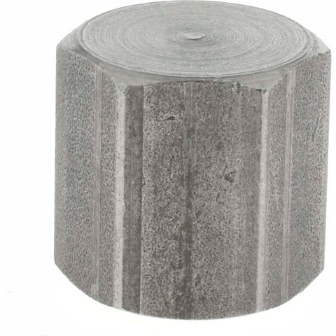 Black End Cap: 1/4", Threaded