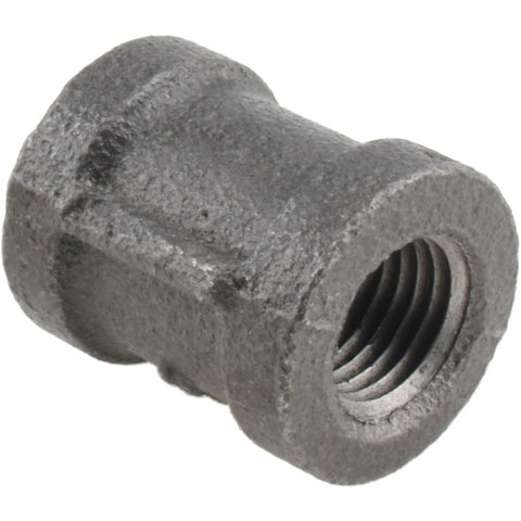 Black Coupling: 1/4", Threaded