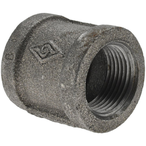 Black Coupling: 3/4", Threaded