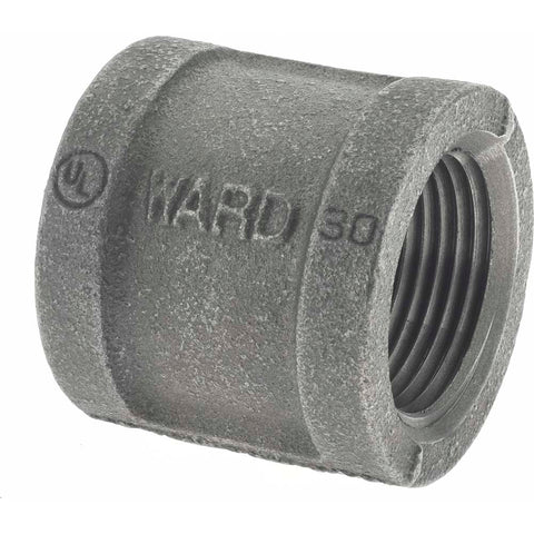 Black Coupling: 1", 150 psi, Thread x Thread