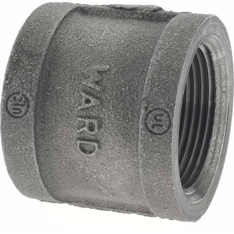 Black Coupling: 1-1/4", 150 psi, Thread x Thread