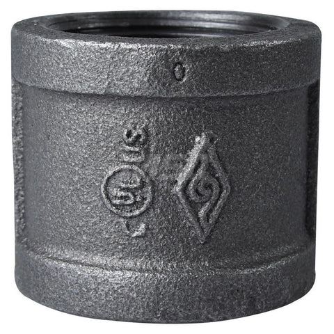 Black Coupling: 1-1/2", Threaded