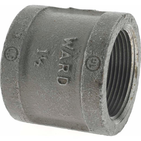 Black Coupling: 1-1/2", Threaded